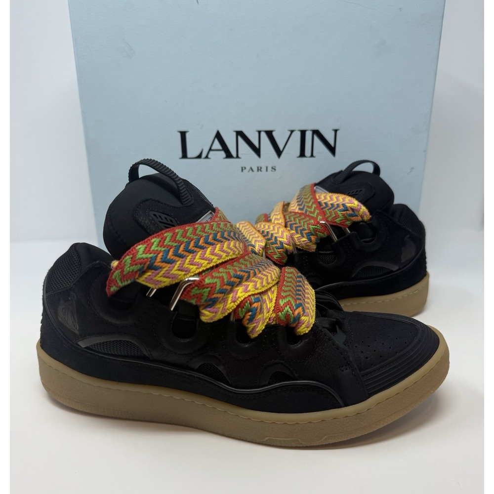 Lanvin Curb Sneaker Black/Gum Size 9 US 42 EU
